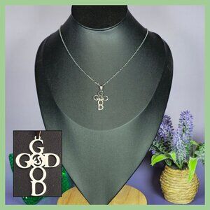 "God Is Good" Cross Pendant Necklace‎ (NWOT)